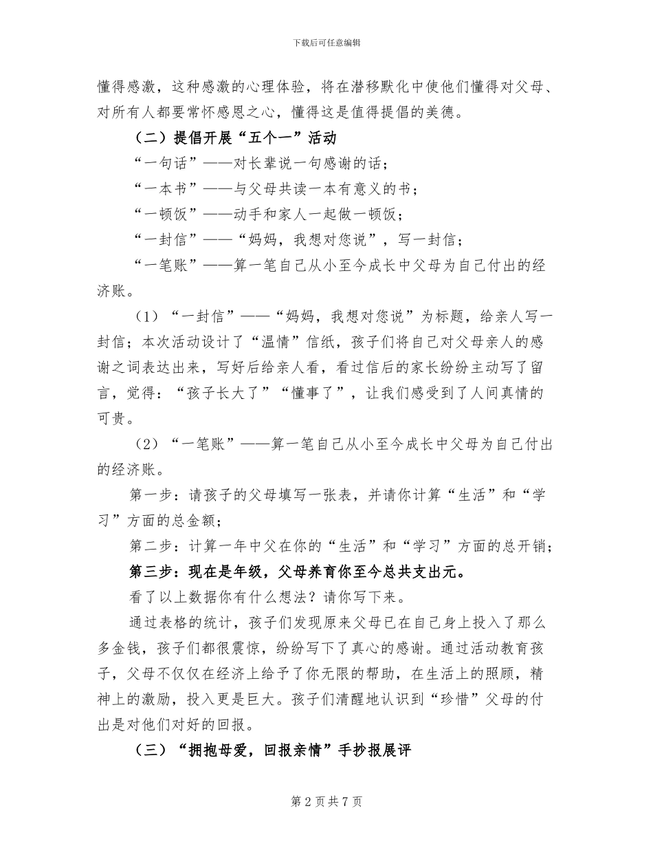 2024开展母亲节活动总结_第2页