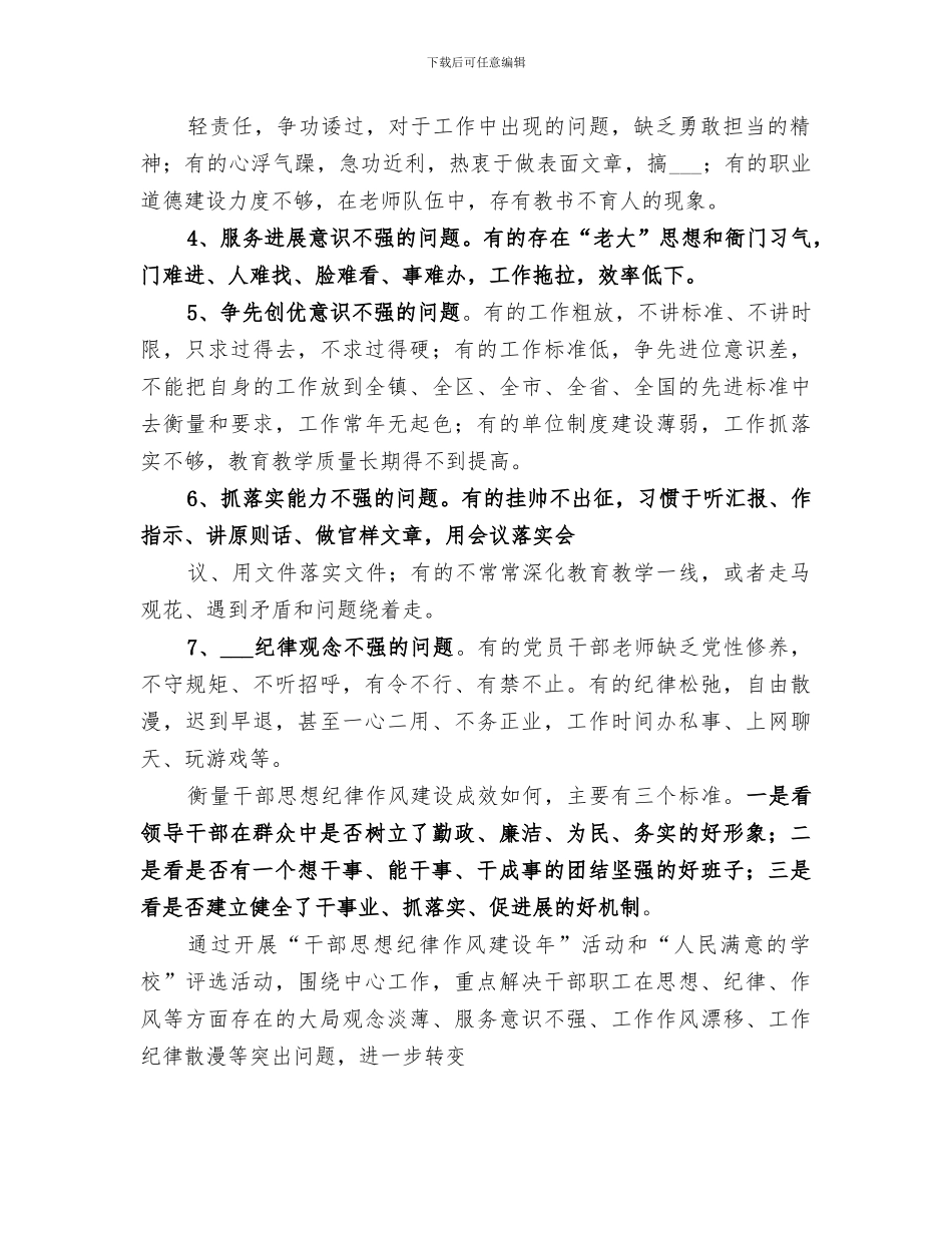 2024思想纪律作风建设学习总结_第2页