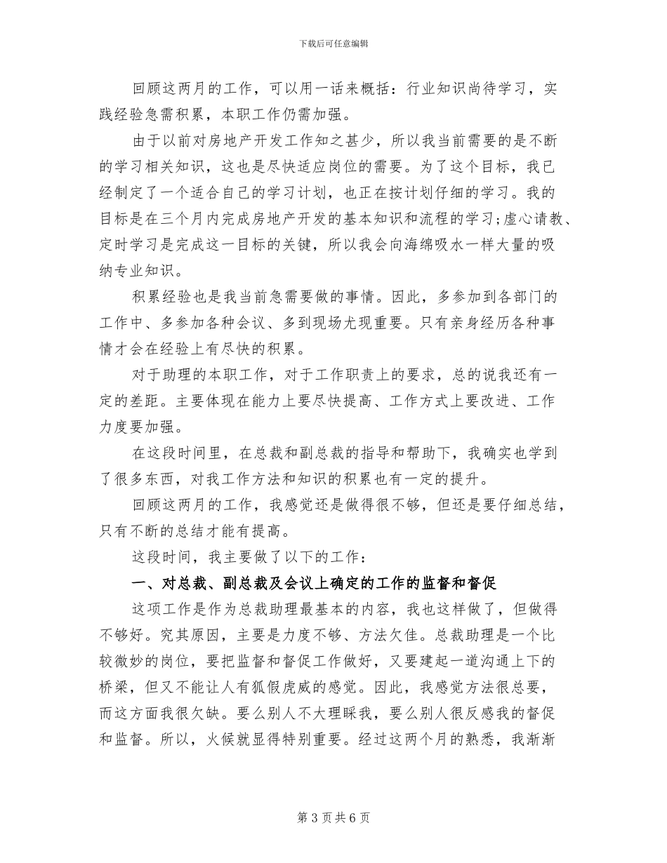 2024总裁助理年度总结_第3页