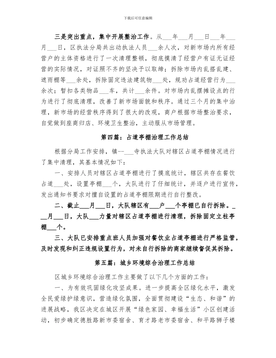 2024执法大队专项整治工作总结_第3页