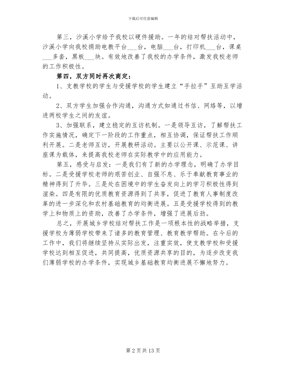 2024扶贫工作总结模板_第2页