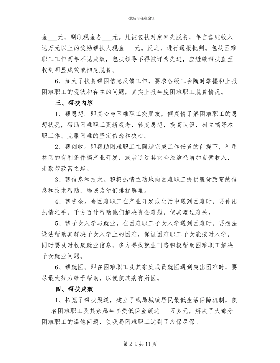 2024扶贫帮困工作总结_第2页