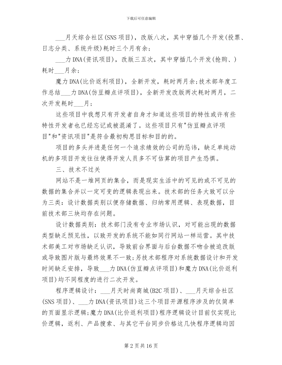 2024技术部门年度总结范文_第2页