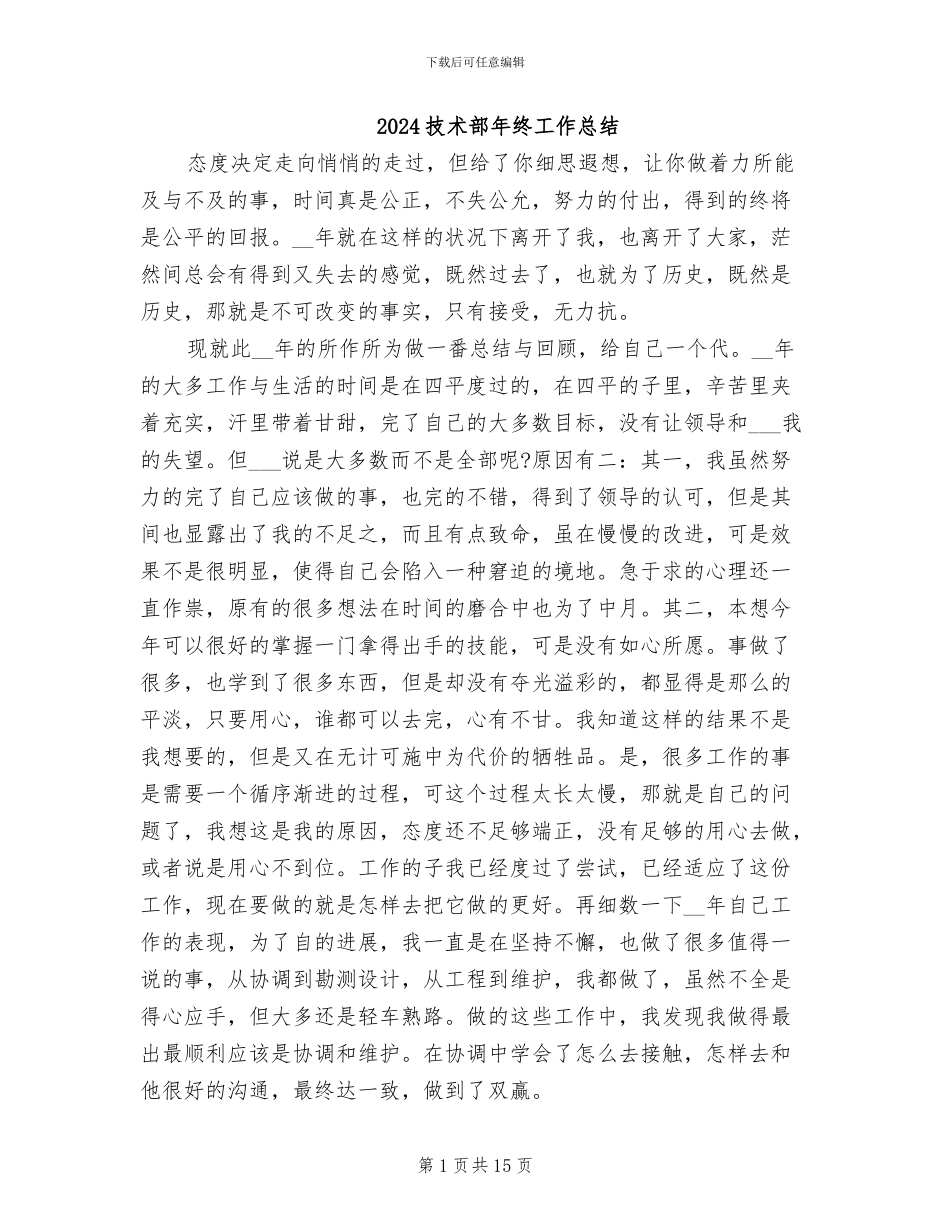 2024技术部年终工作总结_第1页