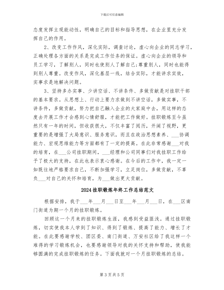 2024挂职锻炼年终工作总结_第3页