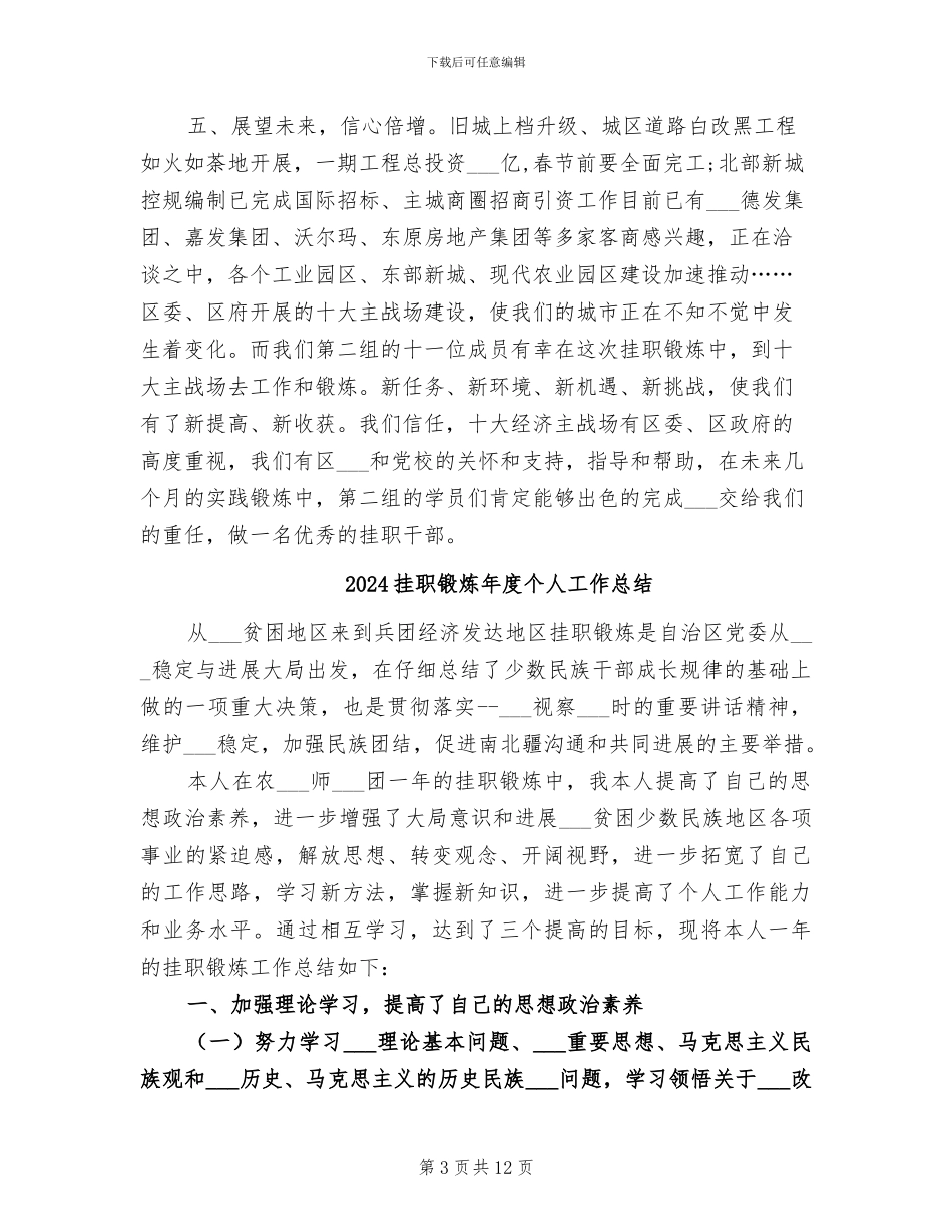 2024挂职锻炼干部总结_第3页