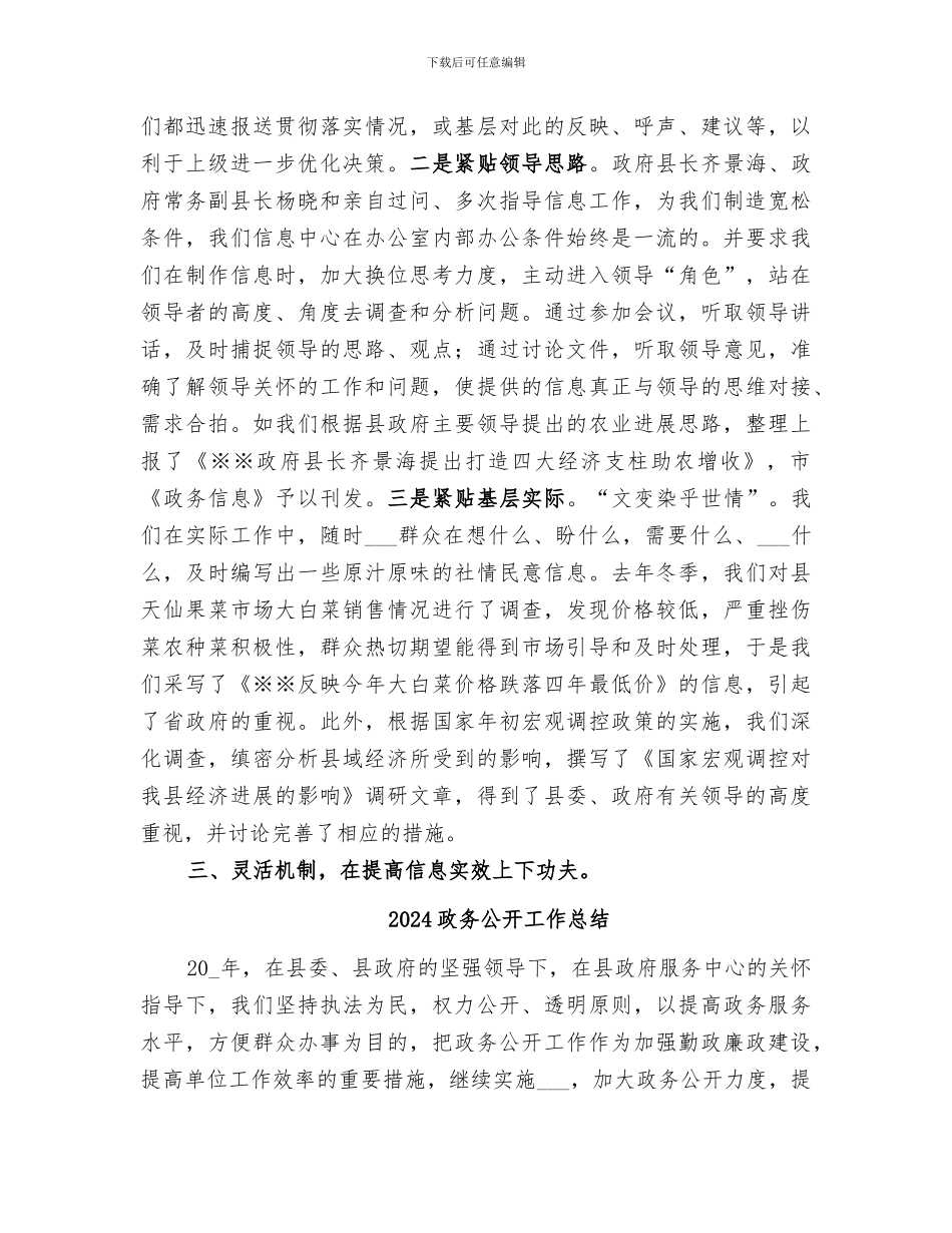 2024政务信息中心工作总结范文_第2页