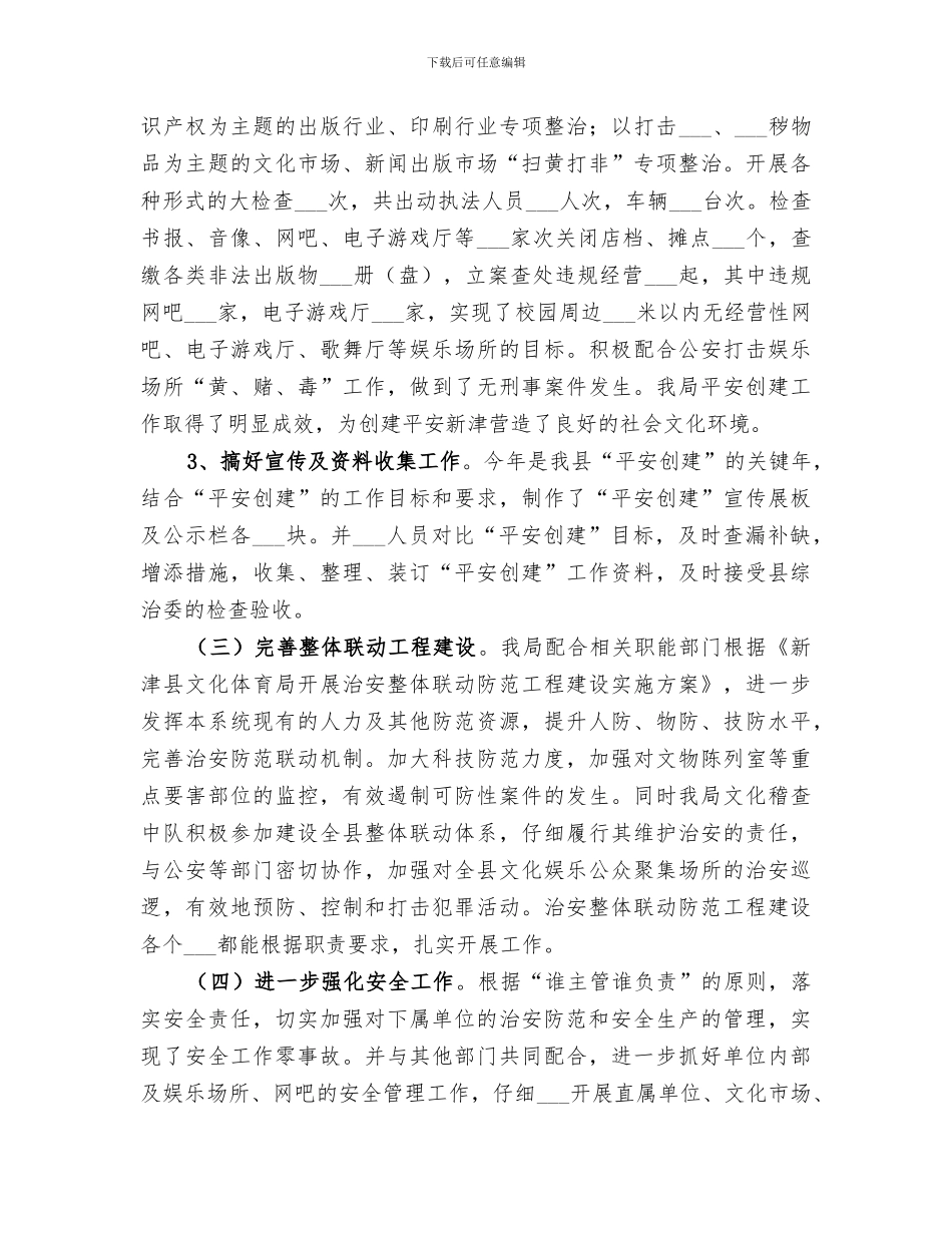 2024文体局综治工作总结范文_第2页