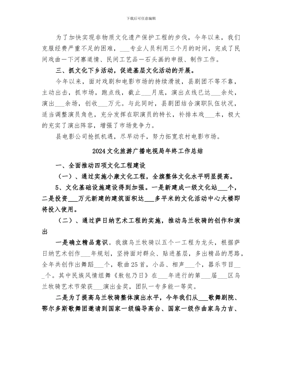 2024文化文物局工作总结_第3页
