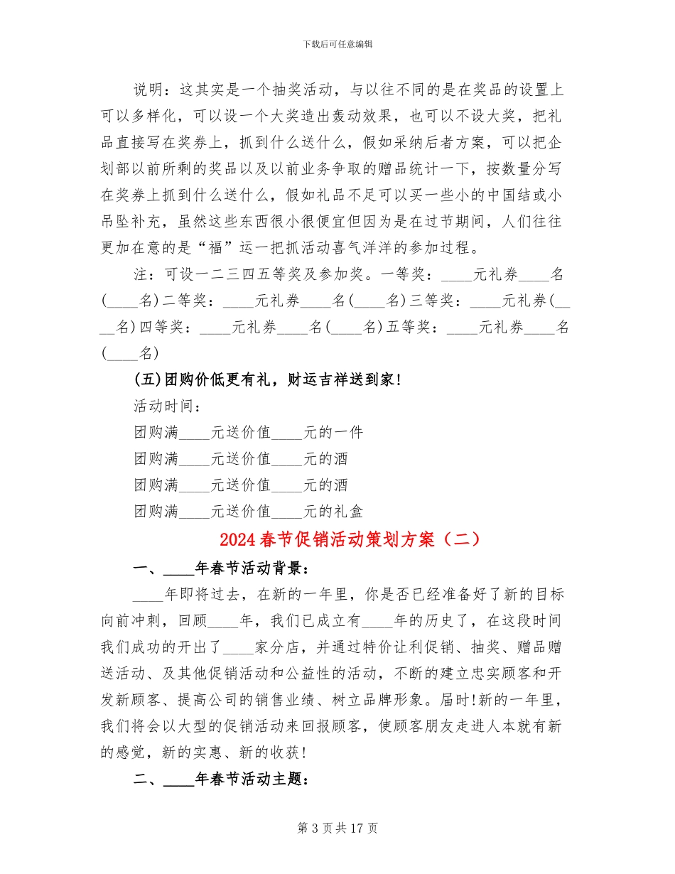 2024春节促销活动策划方案_第3页