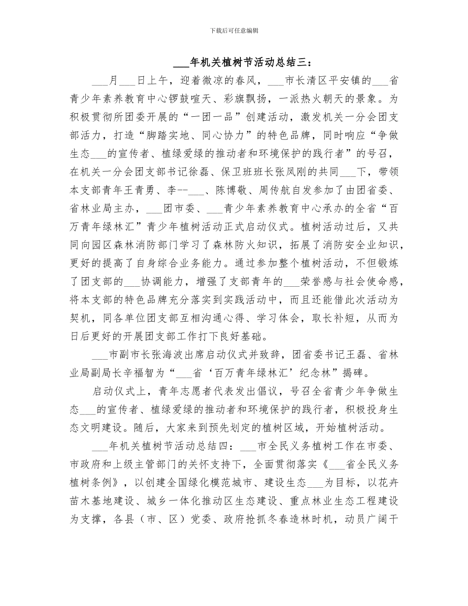 2024机关植树节活动总结范本_第3页