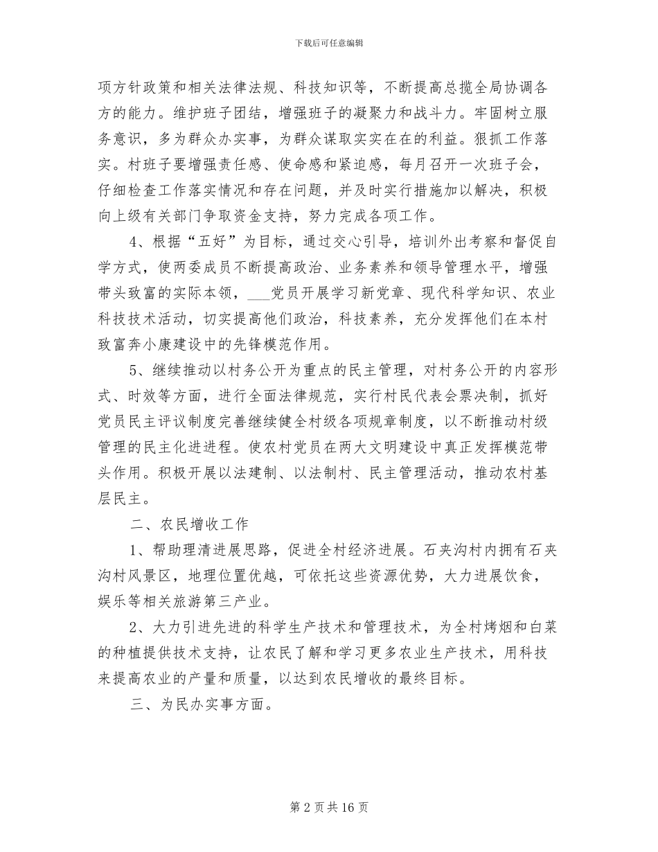 2024村委会年终工作总结_第2页