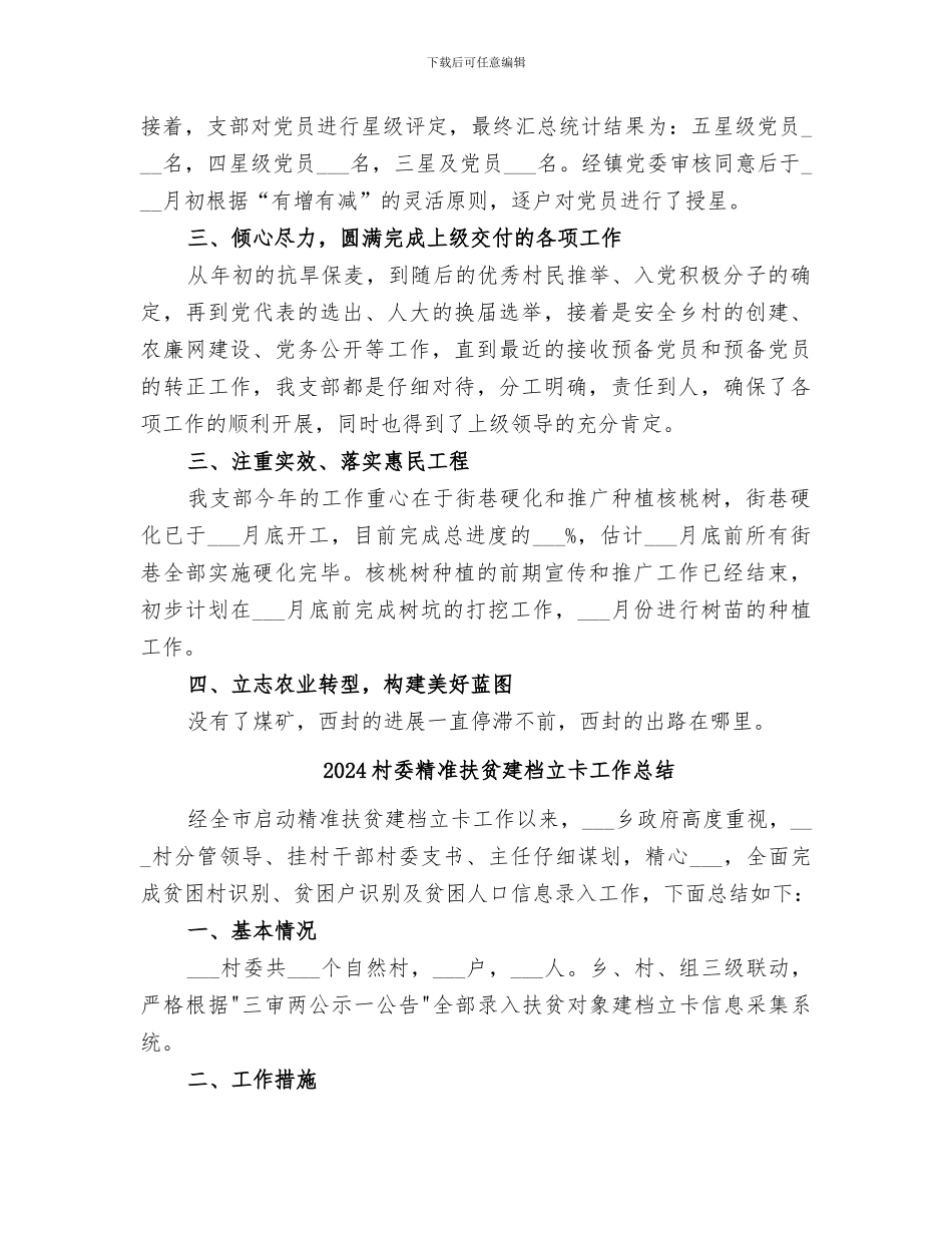 2024村委年终工作总结_第2页