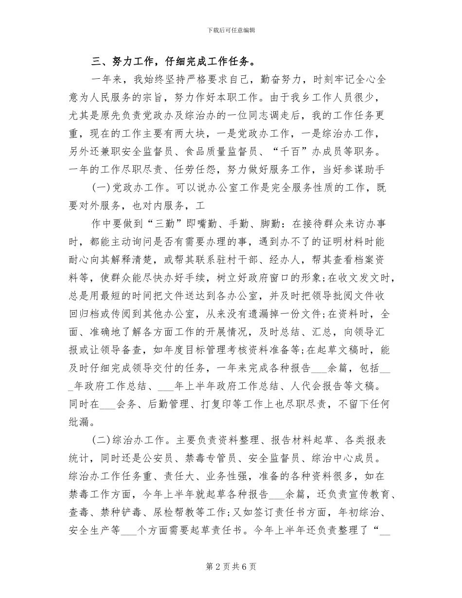 2024村长个人工作总结_第2页