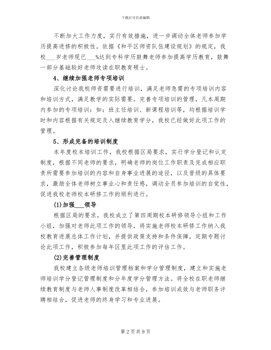 2024校本研修工作总结_第2页