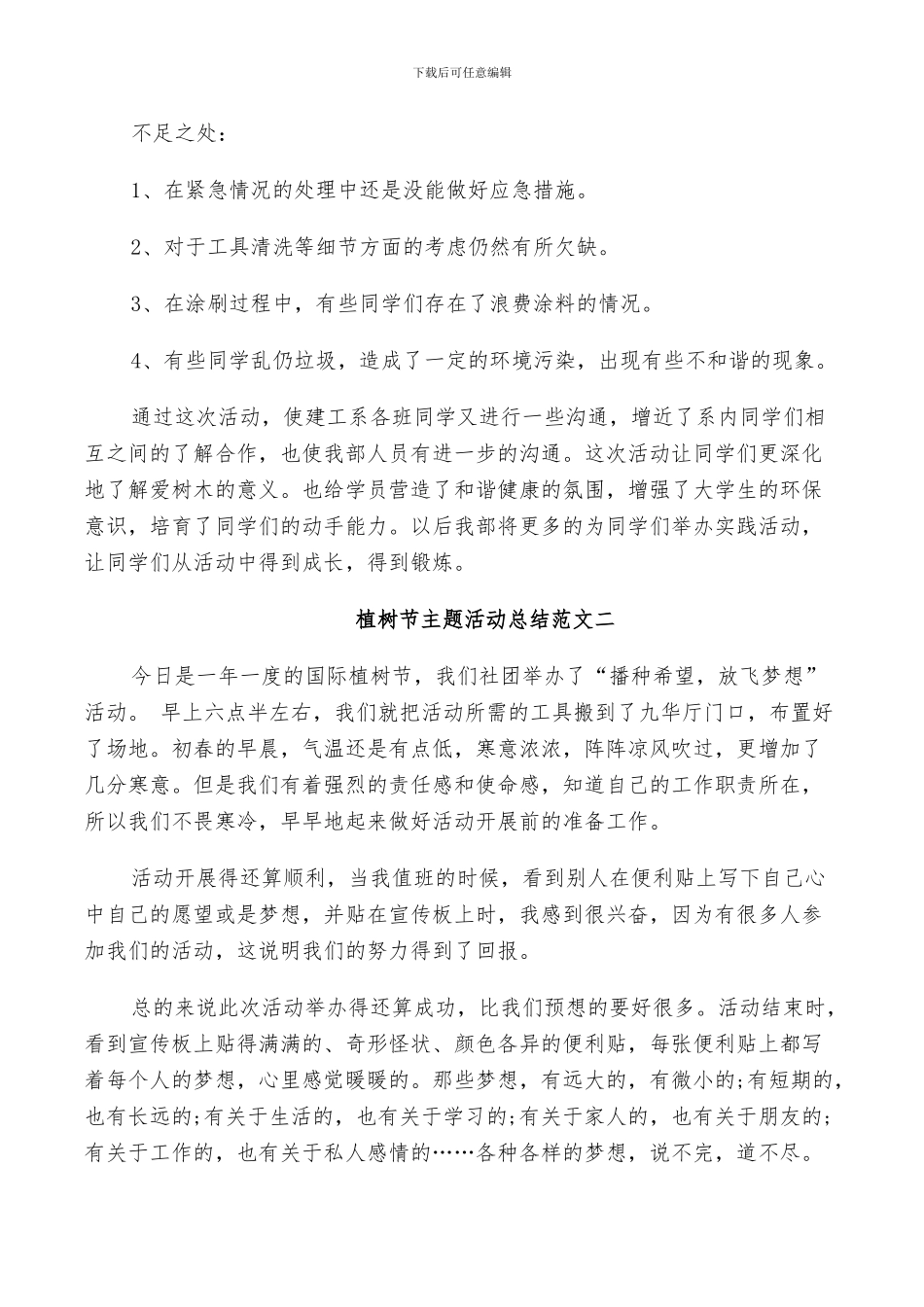 2024植树节主题活动总结范文_第2页