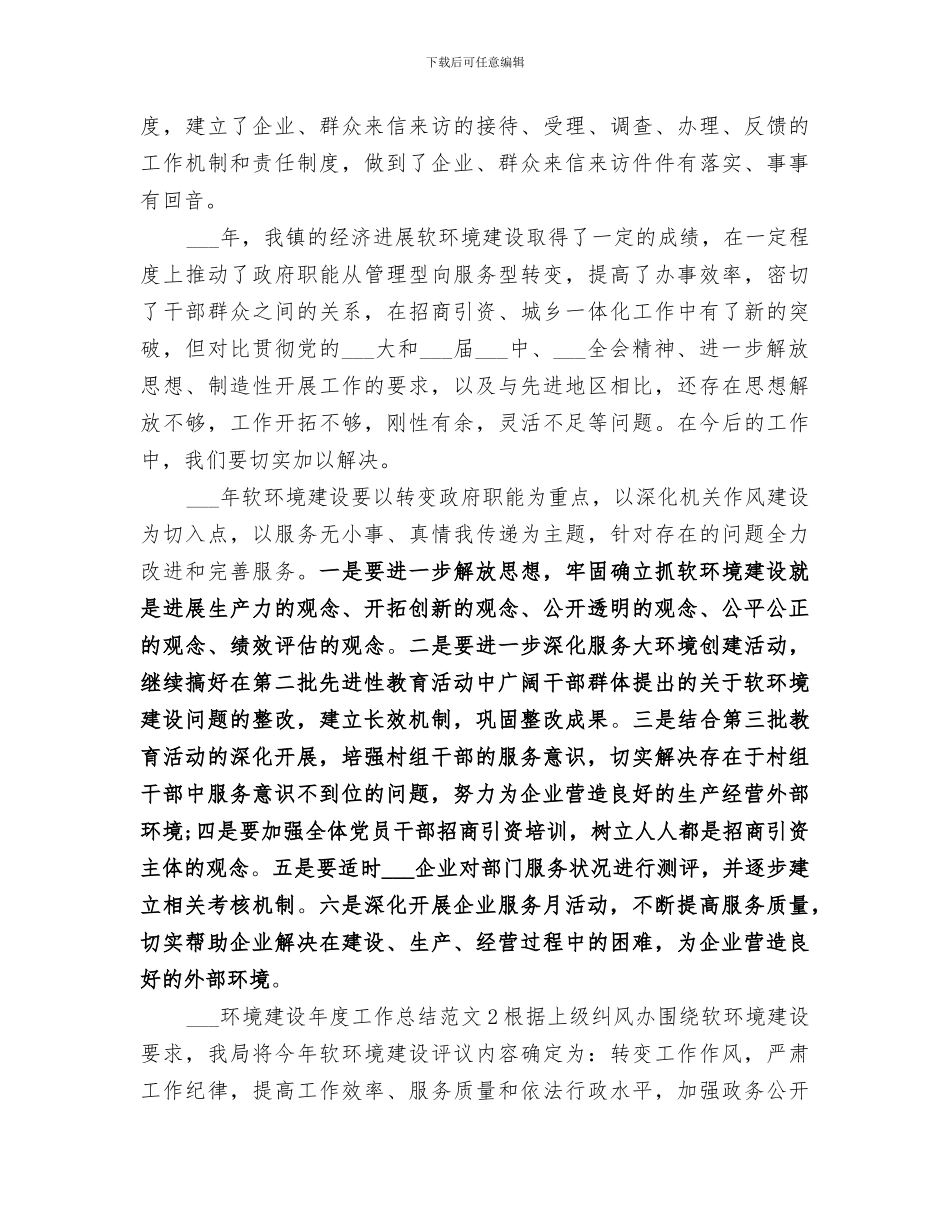 2024环境建设年度工作总结_第3页