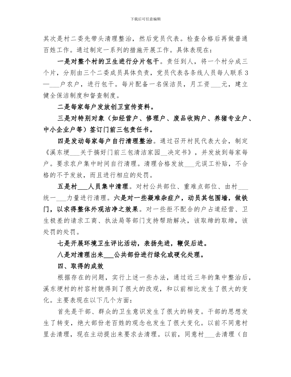 2024环境整治年度工作总结报告_第2页