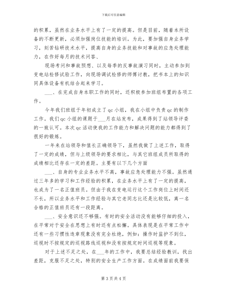 2024电力专业技术年度总结_第3页