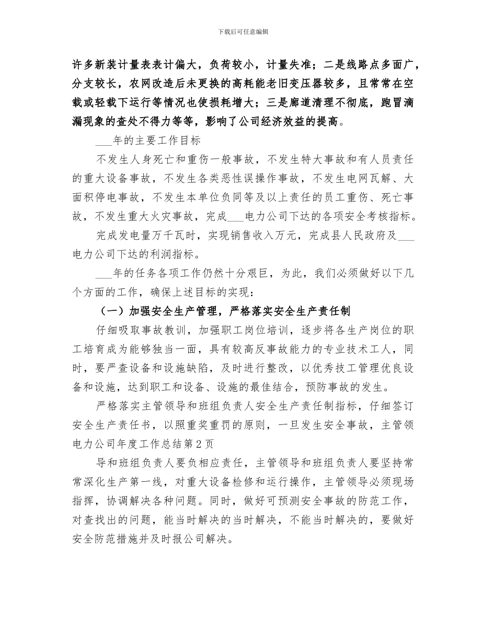 2024电力公司年度工作总结范本_第3页
