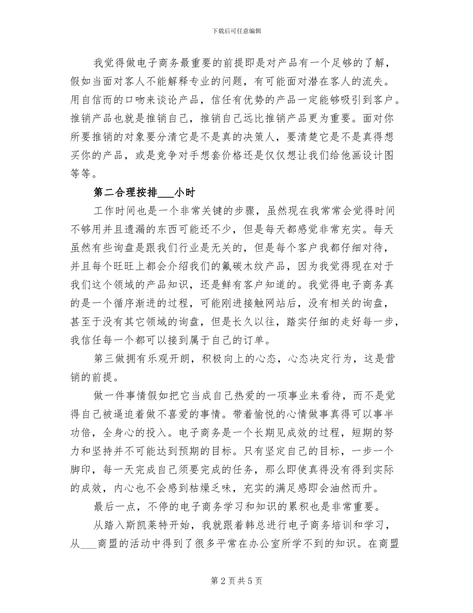 2024电子商务年终总结_第2页