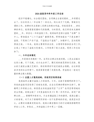 2024盗版局年终年度工作总结