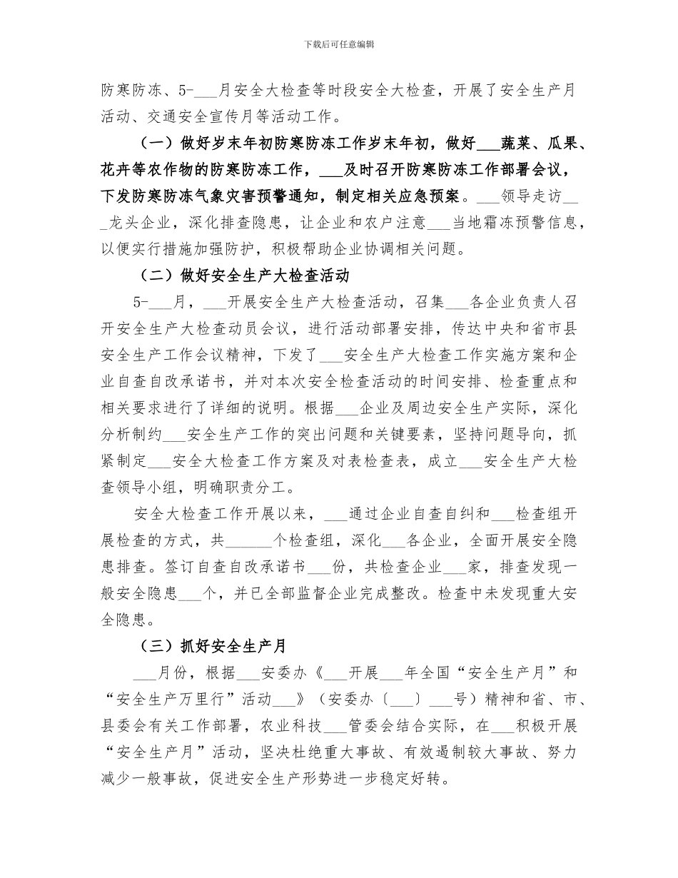 2024管委会安全生产工作总结范文_第2页