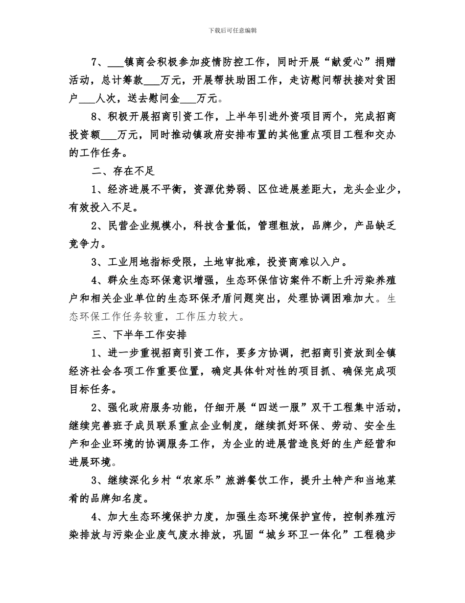 2024经发办上半年工作总结及下半年打算_第2页