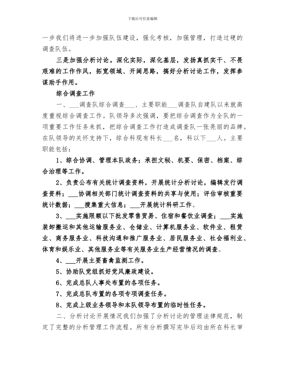 2024统计系统调查队综合调查工作总结_第3页