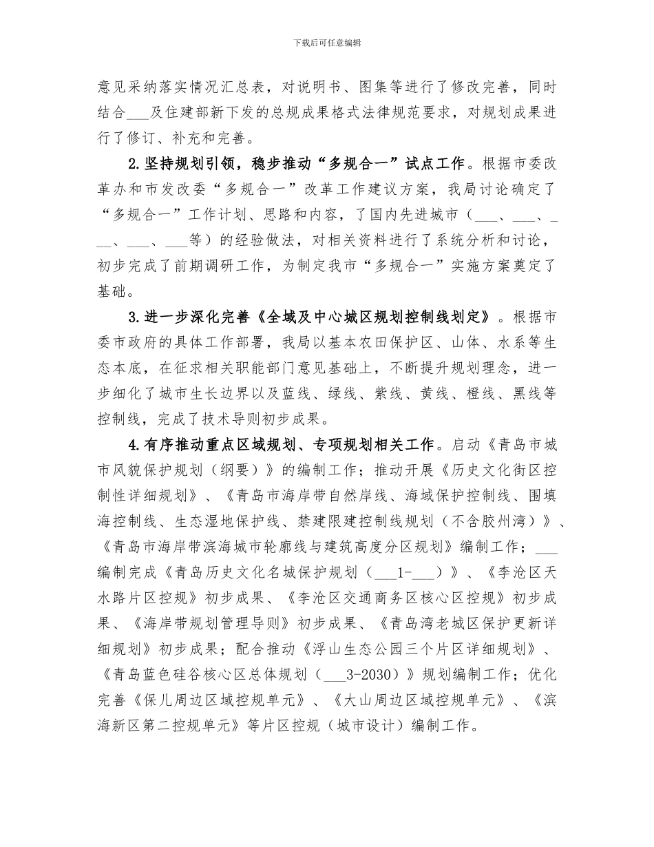 2024规划局上半年工作总结_第2页