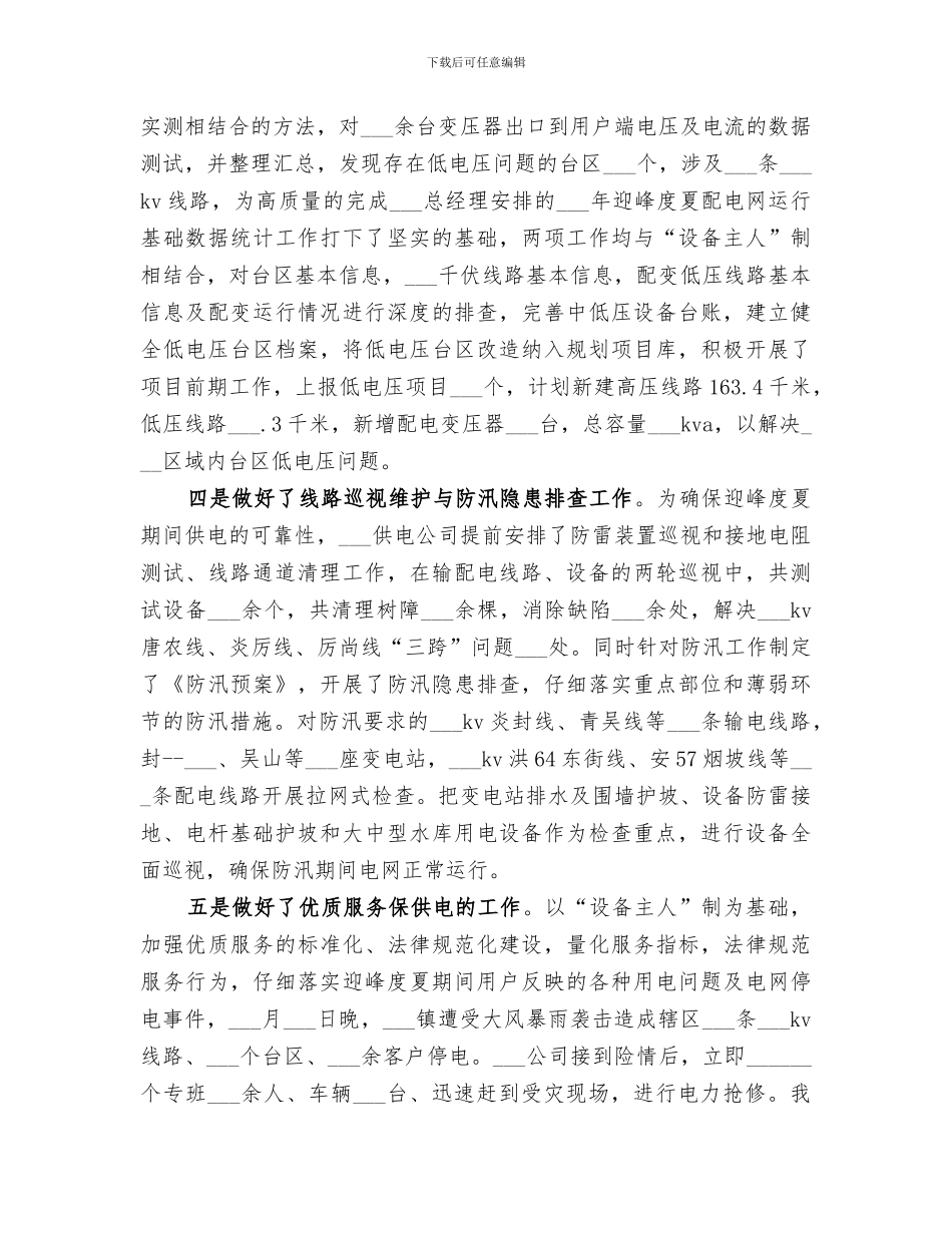 2024迎峰度夏工作总结_第3页