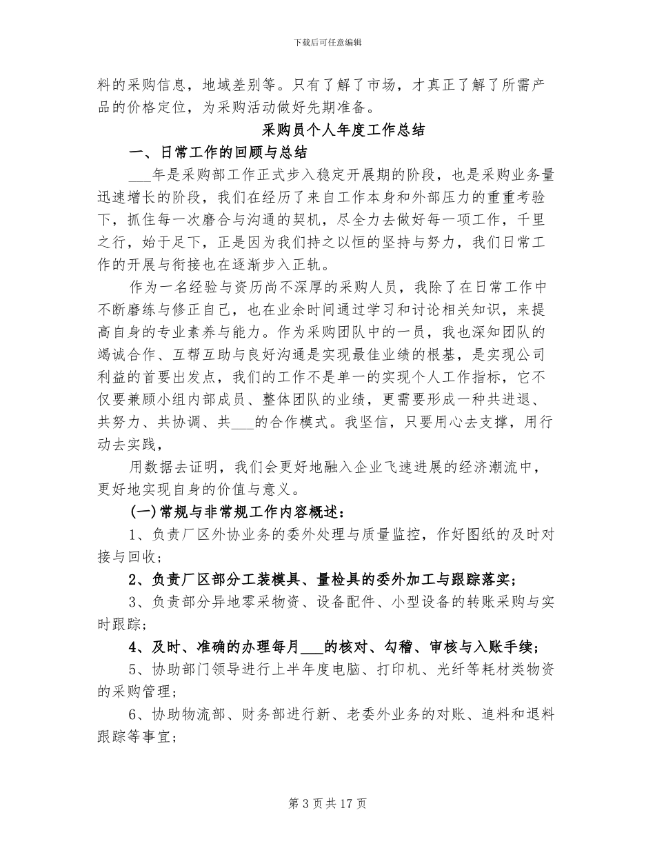 2024采购员个人工作总结范本_第3页