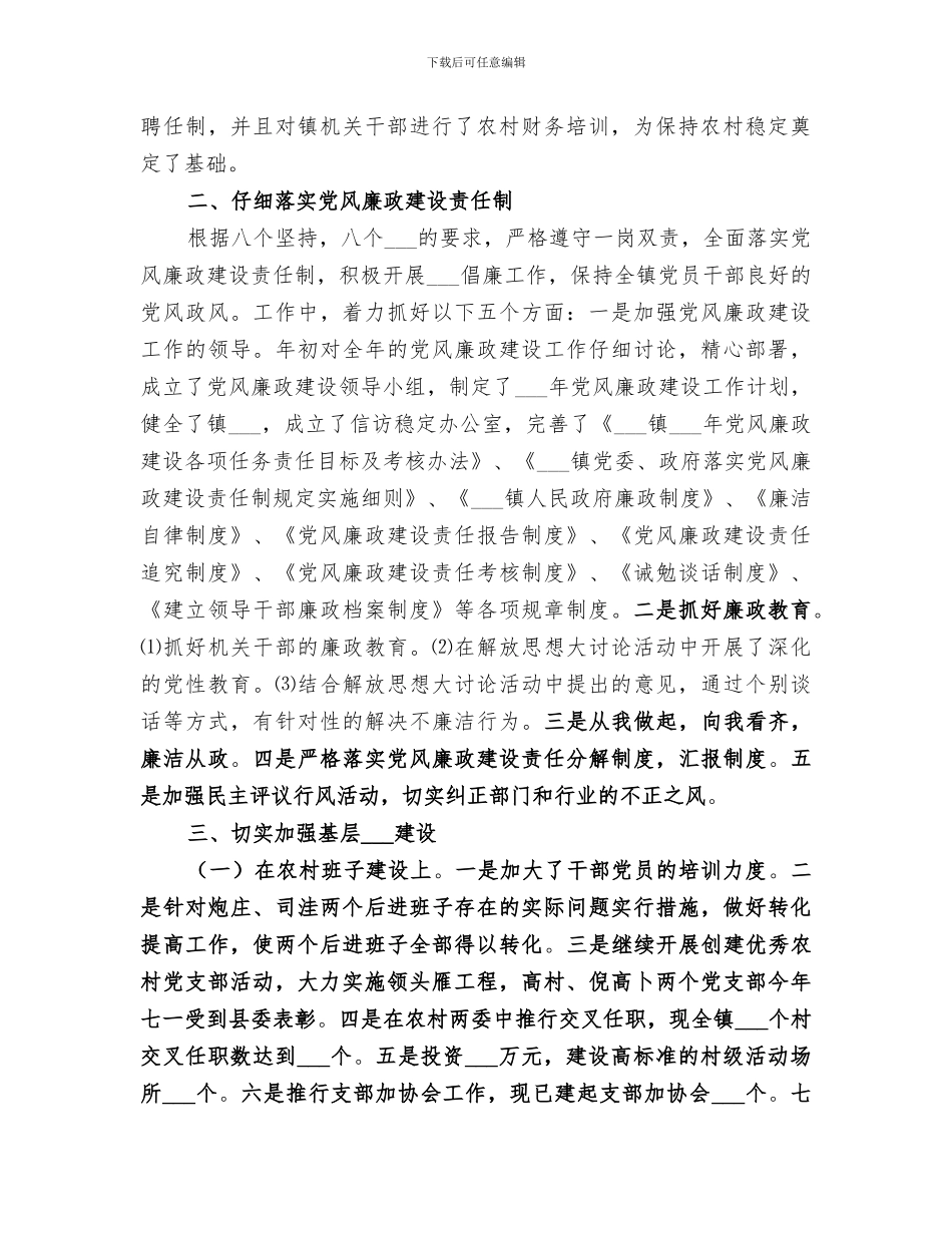 2024镇政府年终总结_第2页