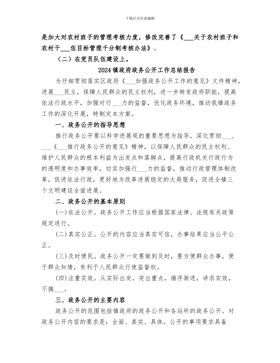 2024镇政府年终总结_第3页