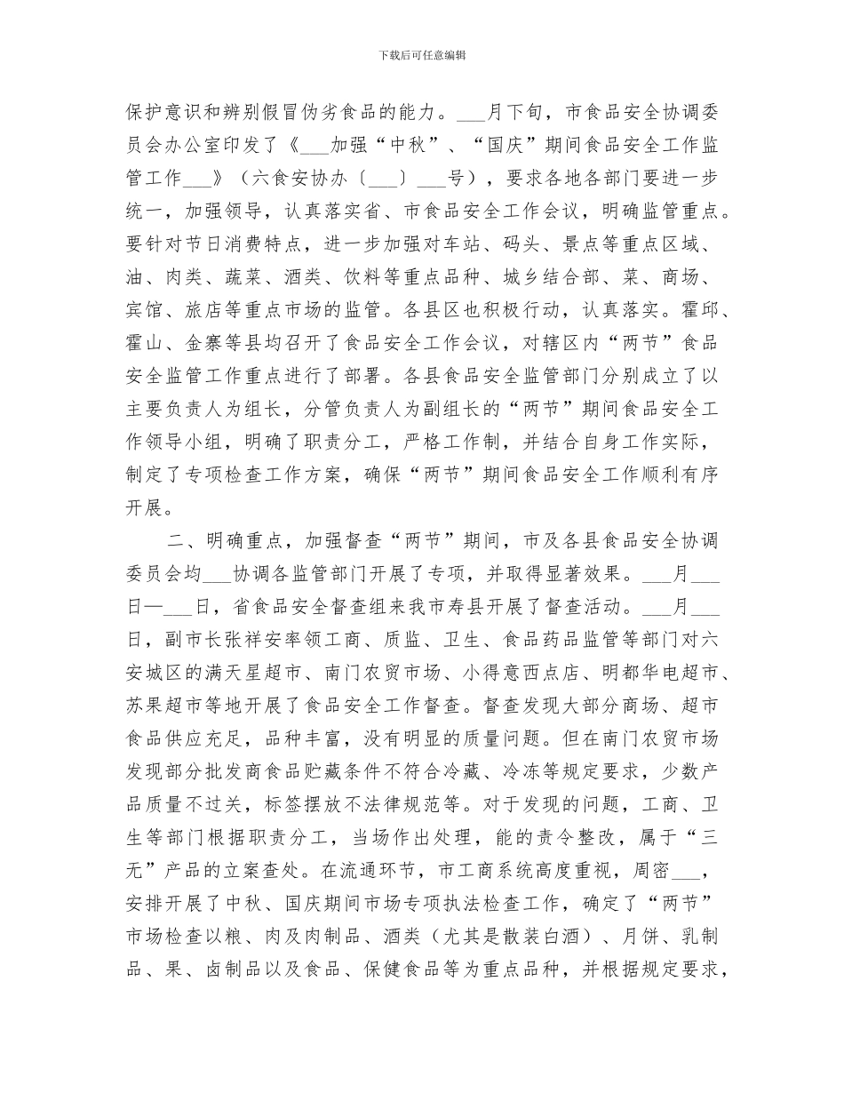 2024镇食品安全检查总结_第3页