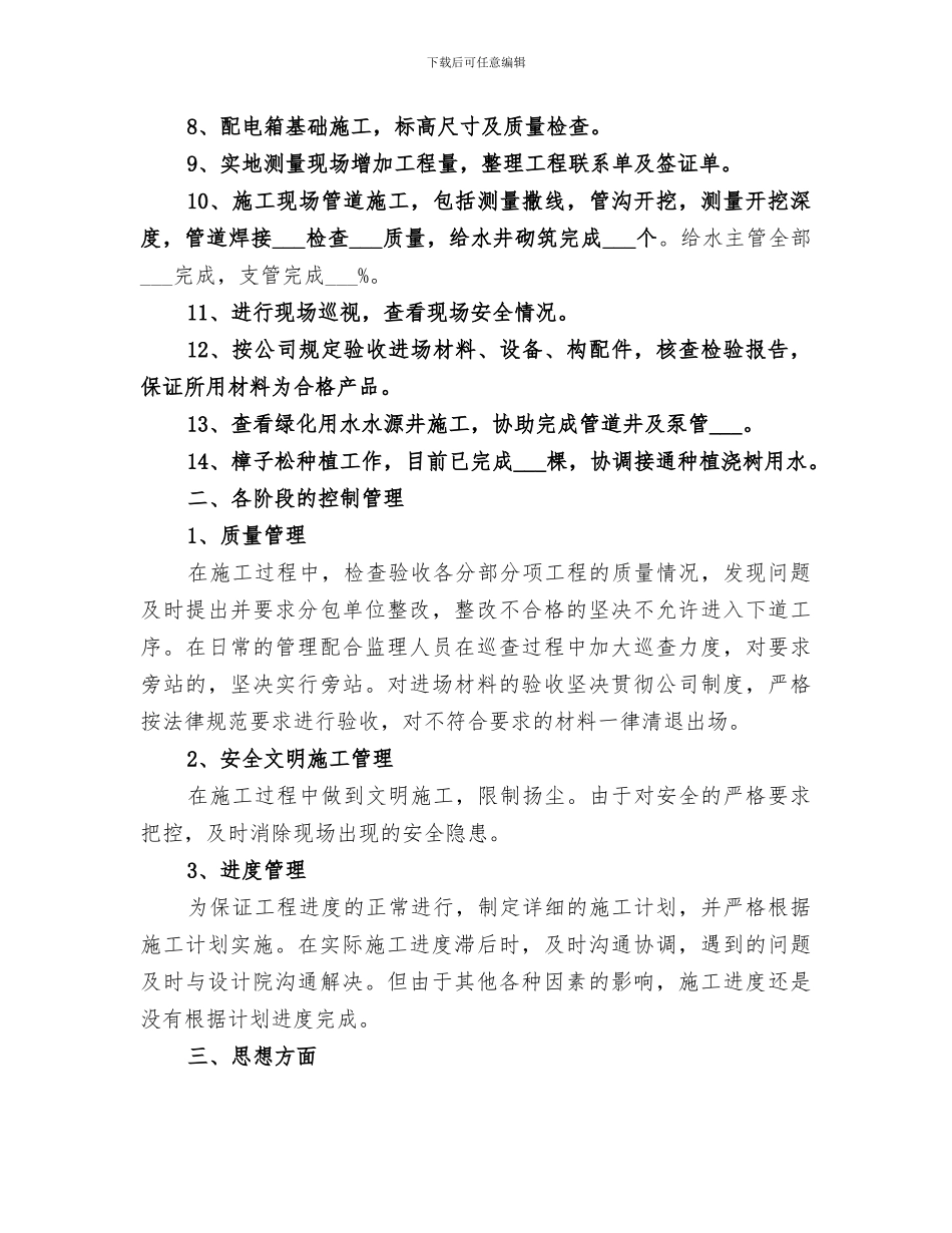 2024防风林工程项目年终个人工作总结_第2页