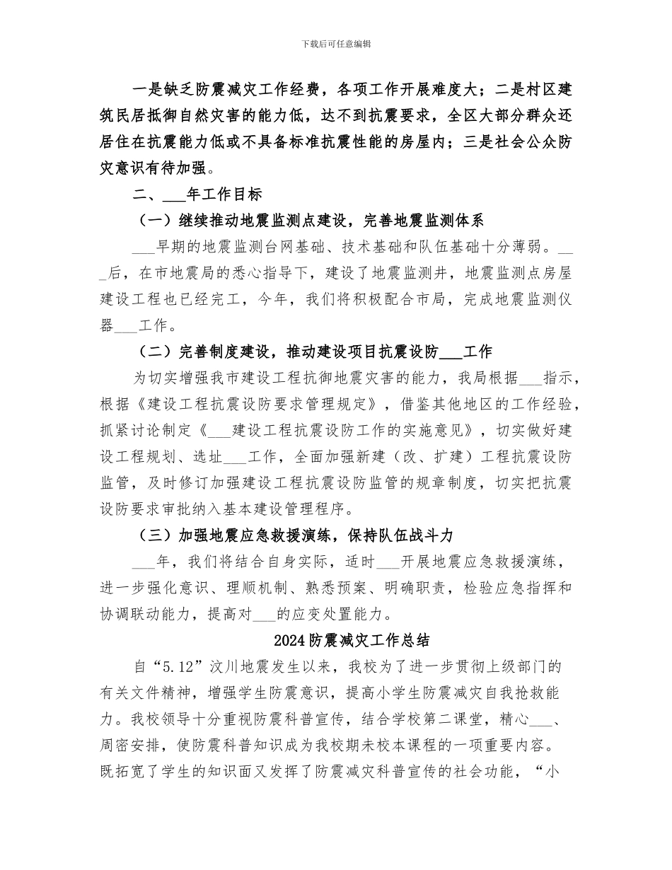 2024防震减灾工作主要做法总结_第3页