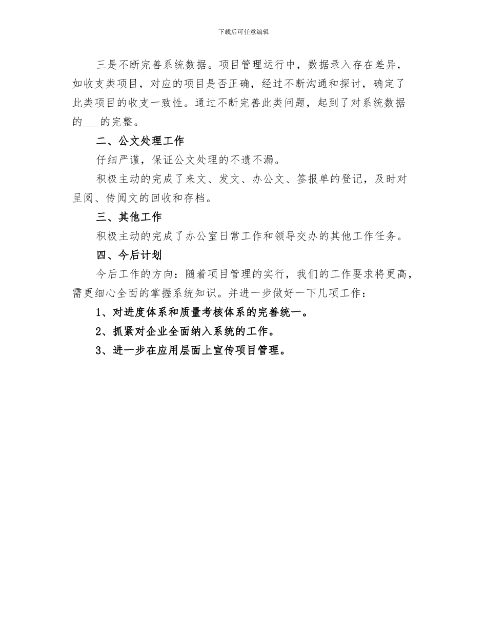 2024项目管理年度工作总结_第3页