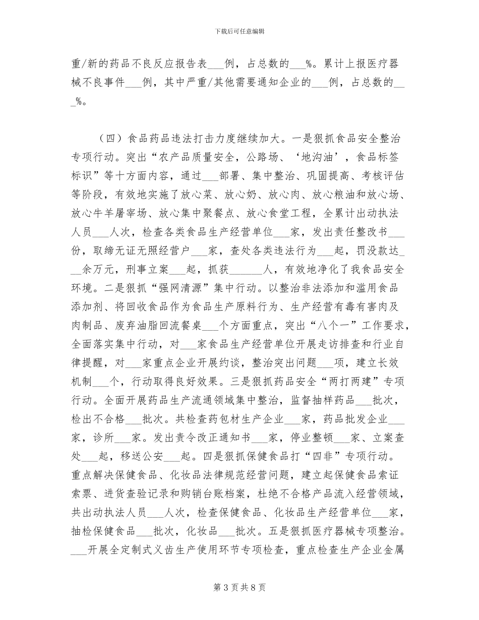 2024食品安全年终工作总结_第3页