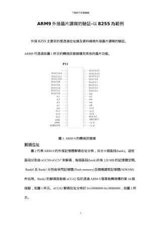 ARM9外接晶片读写的验证-以8255为范例