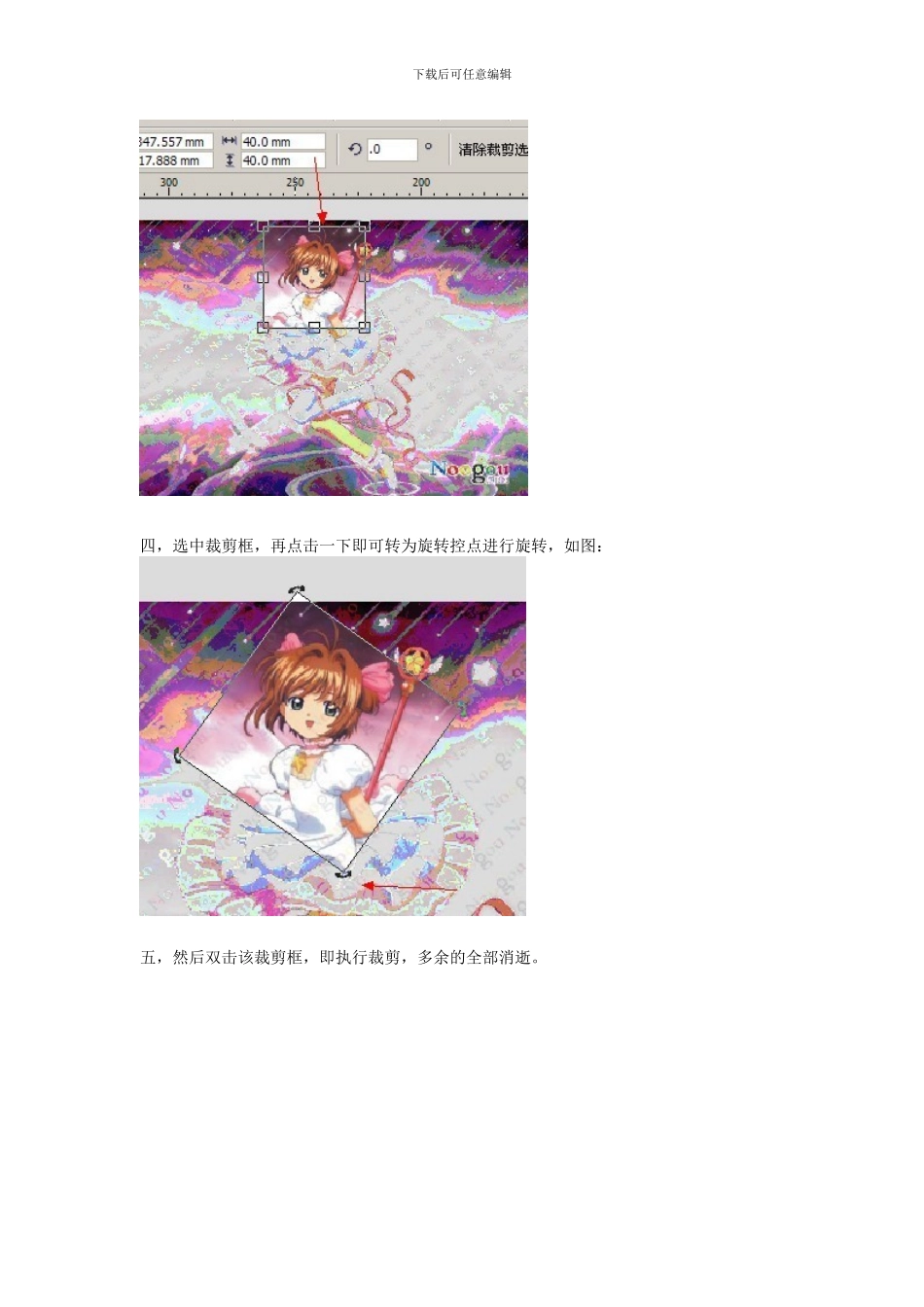 coreldrawx4第四章裁剪刻刀橡皮擦虚拟段删除等工具的认识与应用_第2页