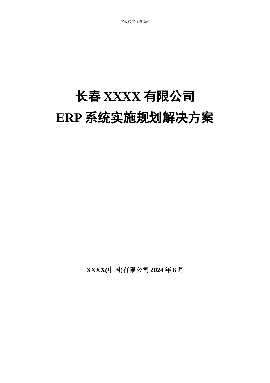 ERP系统实施规划解决方案_第1页
