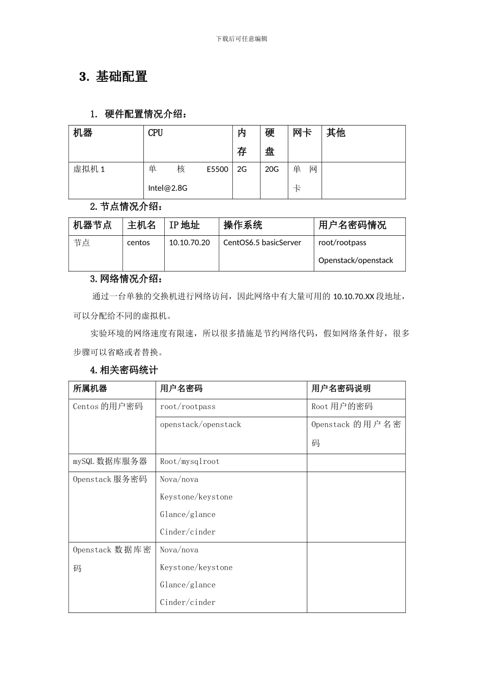 openstack虚拟化云计算平台详细安装流程报告-单机_第3页