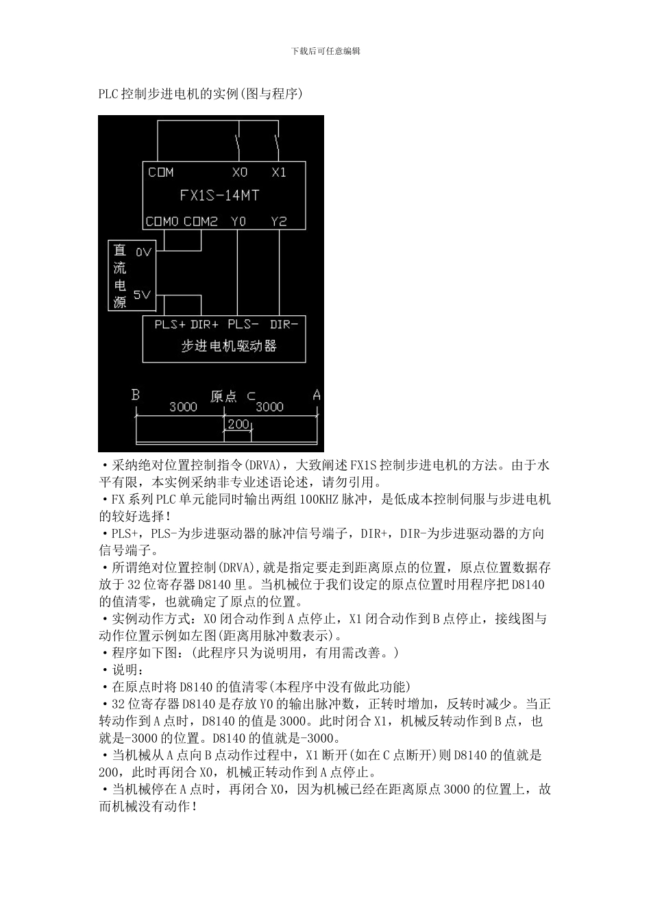 PLC控制步进电机的实例_第1页