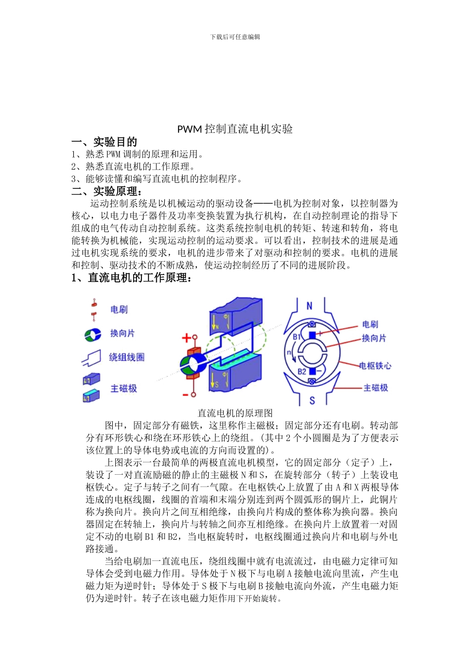 PWM控制直流电机实验报告_第2页