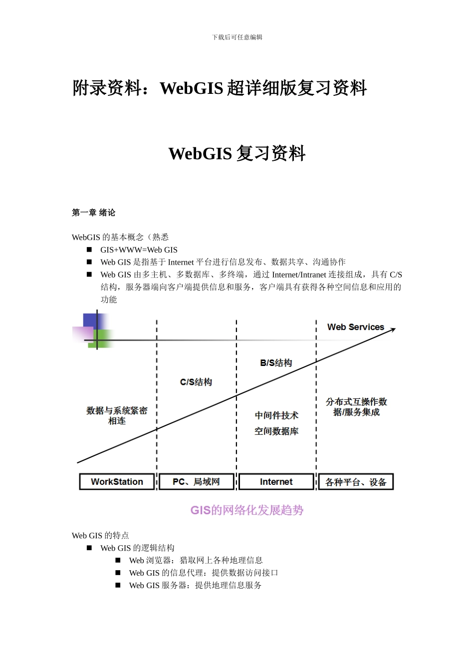 WebGIS超详细版复习资料_第1页