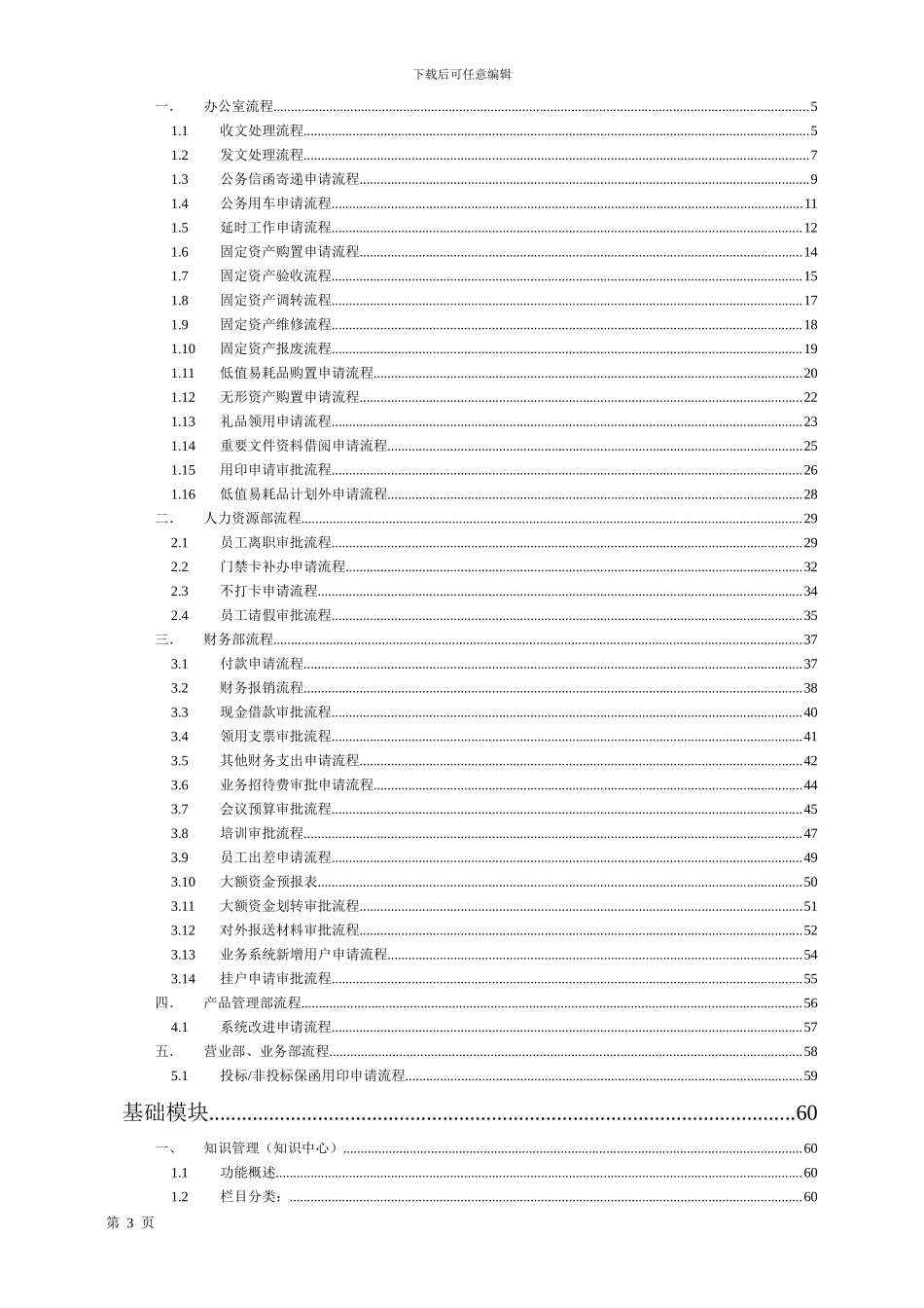 XX银行OA项目业务蓝图设计方案_第3页