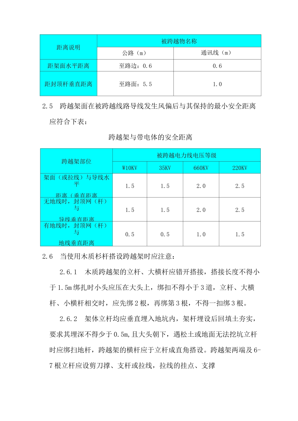 公路电力线路交叉跨越一般施工措施_第2页