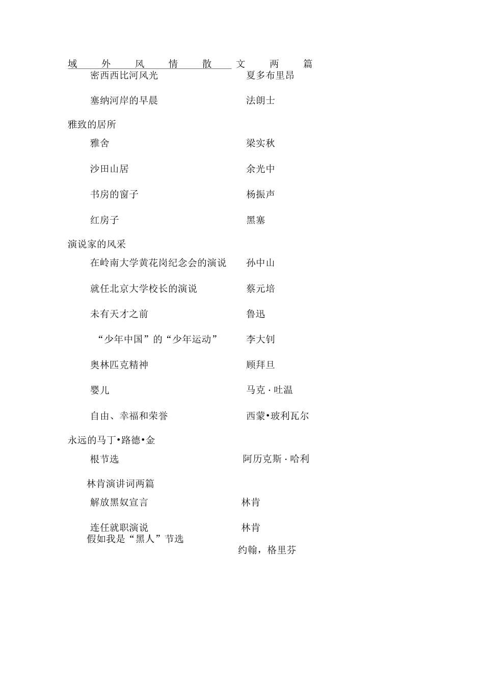 高中语文读本总目录_第3页