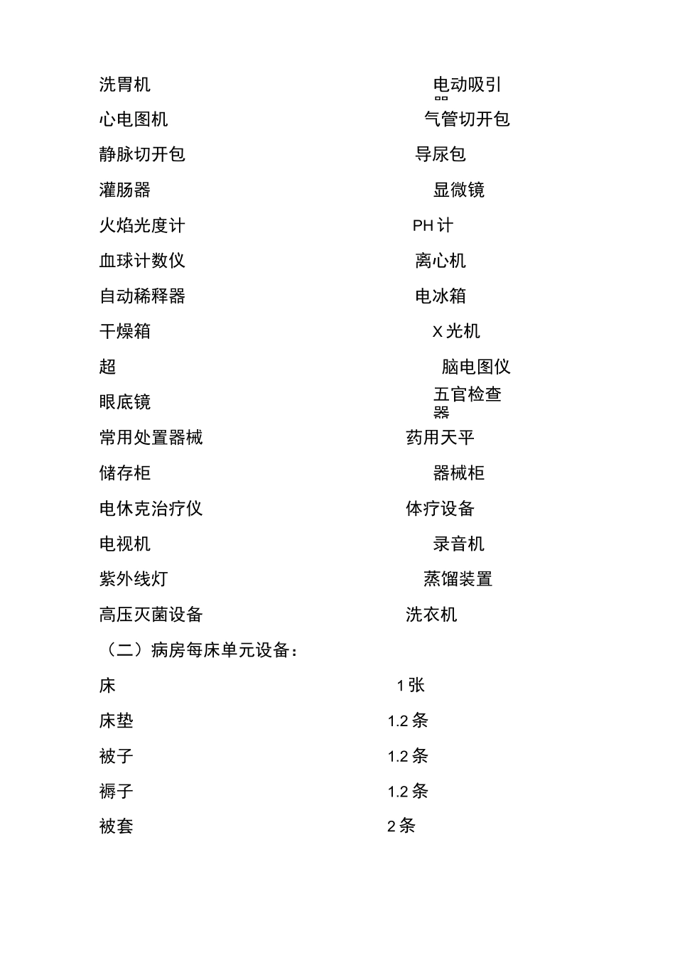 2、精神病医院(设置标准)_第2页